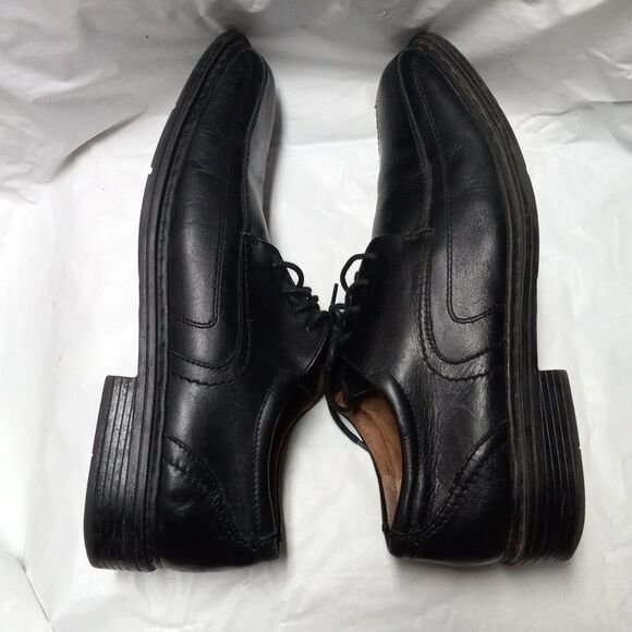 Florsheim Shoes Mens 11 Casual Oxfords Black Leather Derby Comfort main image 3
